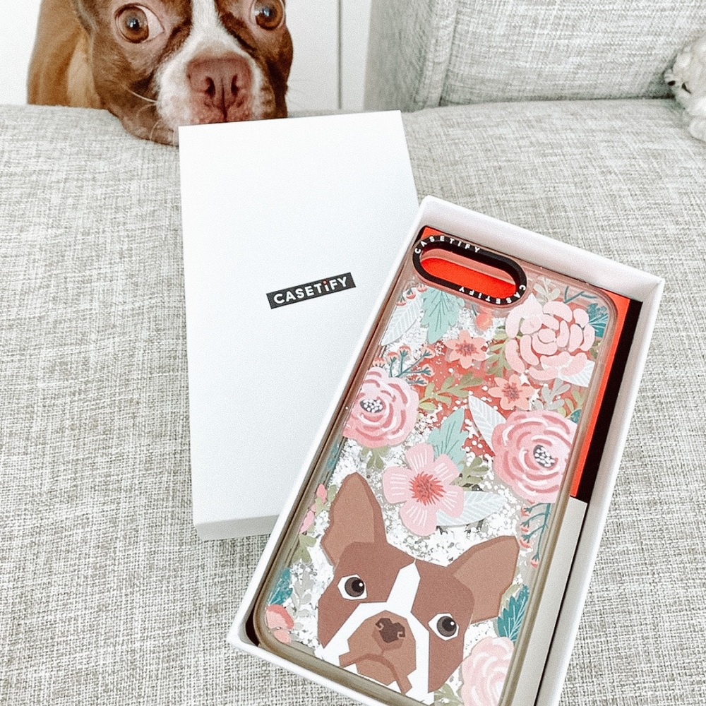 Casetify Puppy Glitter Case